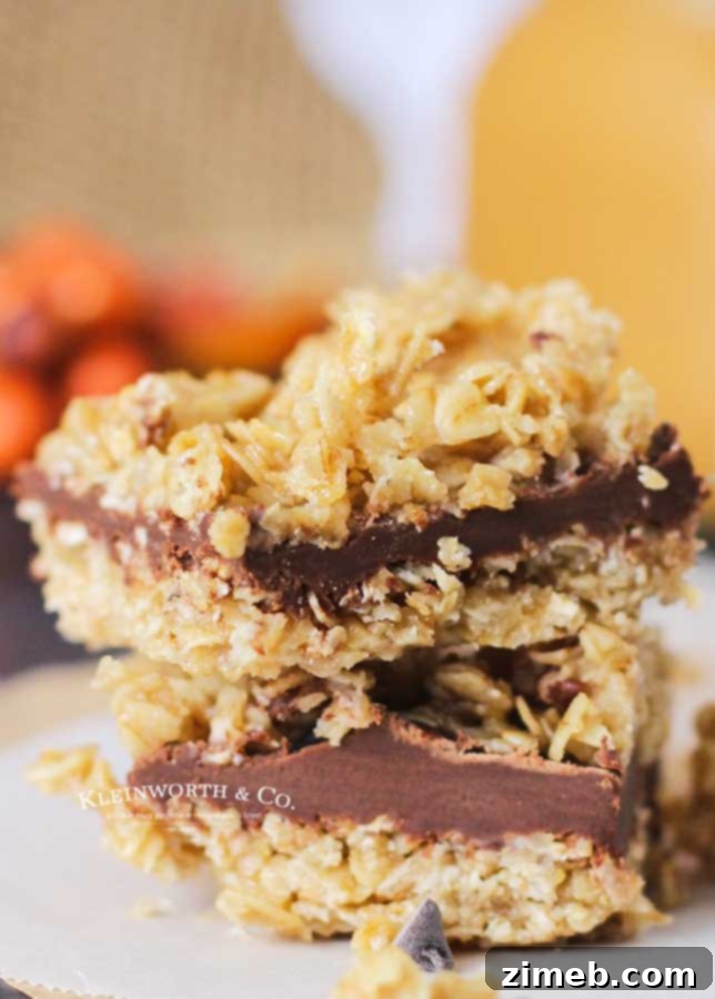 Irresistible No-Bake Chocolate Caramel Oat Bars 3 Stovetop Dessert - Quick No-Bake Chocolate Caramel Oat Bars