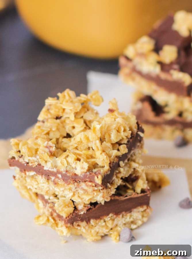 Irresistible No-Bake Chocolate Caramel Oat Bars 4 Easy No-Bake Chocolate Caramel Oat Bar Recipe Steps