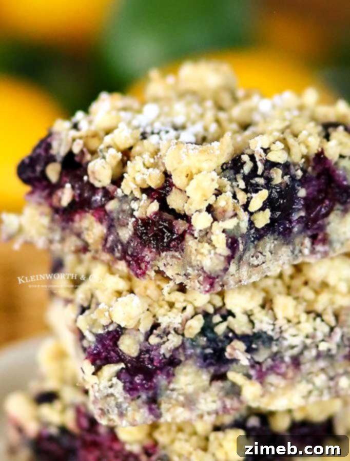 Irresistible No-Bake Chocolate Caramel Oat Bars 9 Berry Crumble - Blueberry Crumble Bars