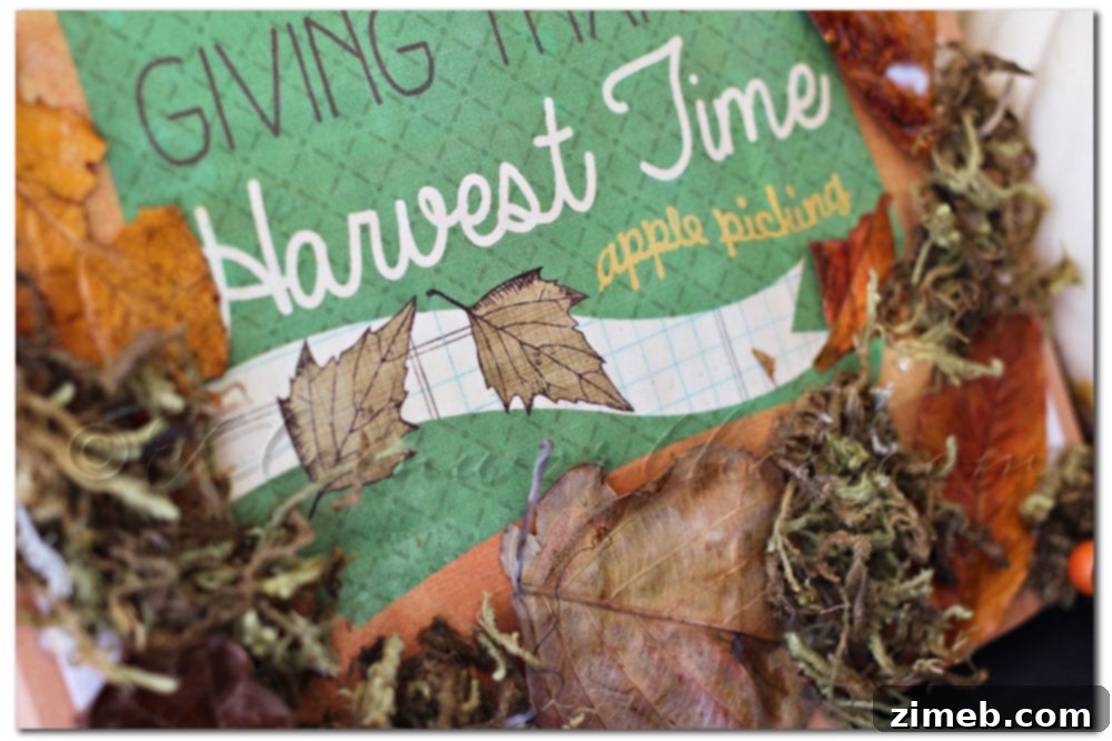 Decoupage Fall Sign, mod podge, free printable