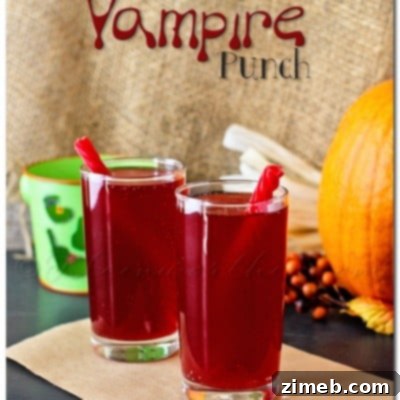 Vampire Punch Halloween Drink