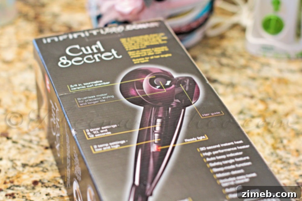 Creating easy messy beach waves for tweens with the Conair Curl Secret
