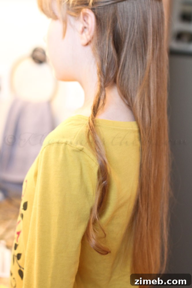 Conair Curl Secret completing the first curl