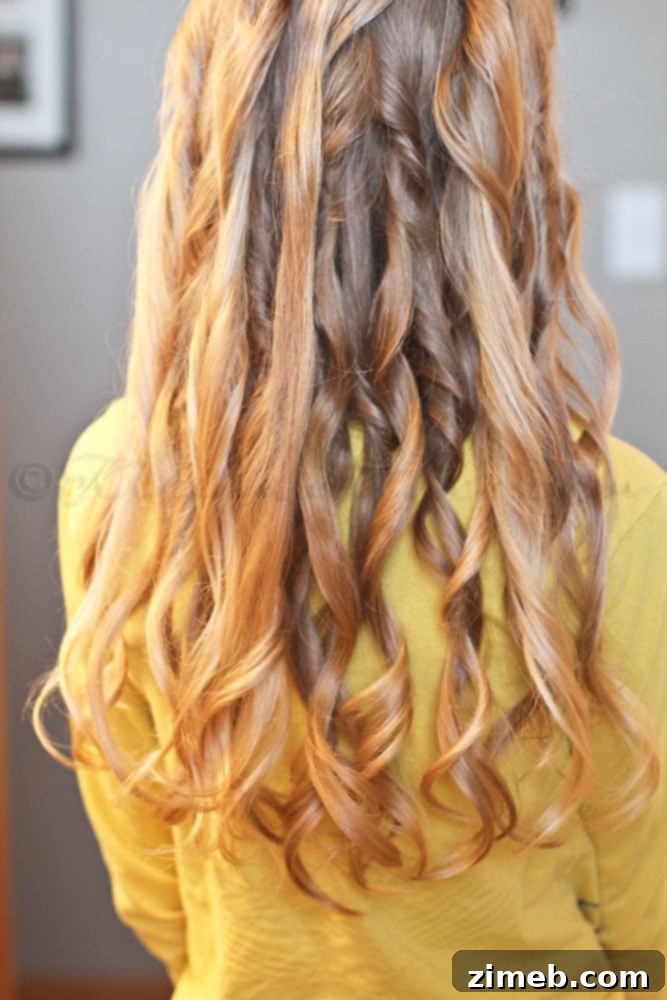 First curl result from Conair Curl Secret