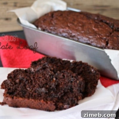 Homemade Summer Squash Chocolate Loaf