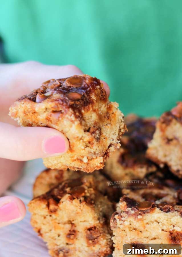 Golden Cinnamon Chip Pumpkin Blondies 5 how to make Pumpkin Blondies