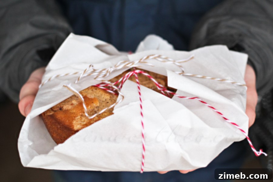 Children delivering homemade Pumpkin Butter Coffee Cakes to neighbors, spreading holiday cheer.