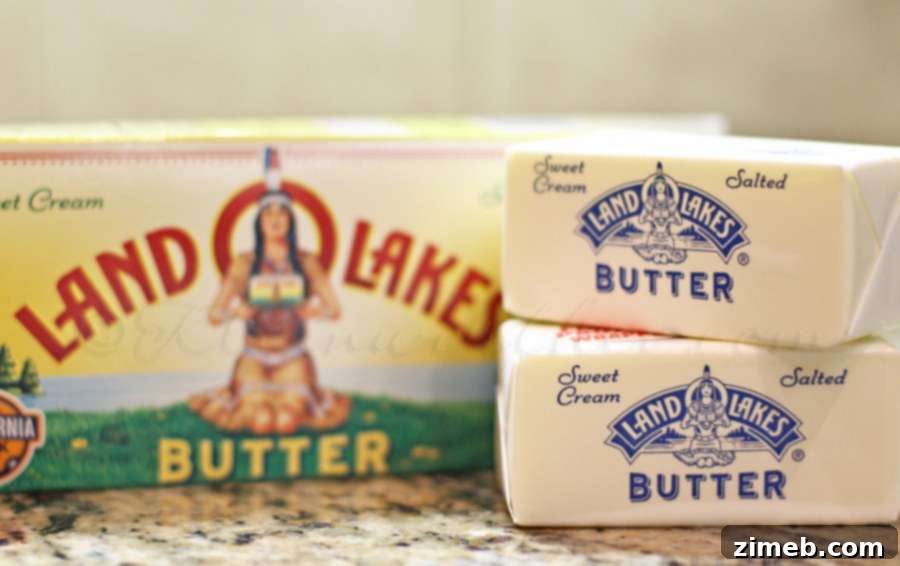 Land O'Lakes butter sticks at Walmart, highlighting availability for holiday baking needs.