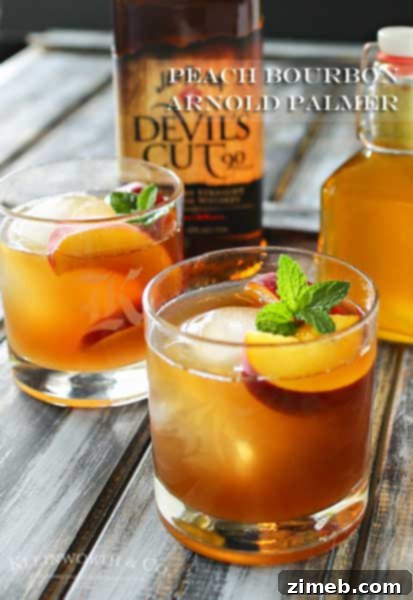 Refreshing Raspberry Lemonade 15 Peach Bourbon Arnold Palmer - Take an Arnold Palmer & add bourbon & peach liqueur for a perfect summer cocktail.