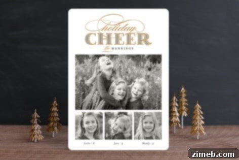 Create Stunning Holiday Photo Cards with Minted 4 Holiday Photo Cards with Minted - Gilded Cheer Design