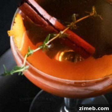 Blush Peppermint Russian 12 Thanksgiving cocktail: Spiced Old Fashioned