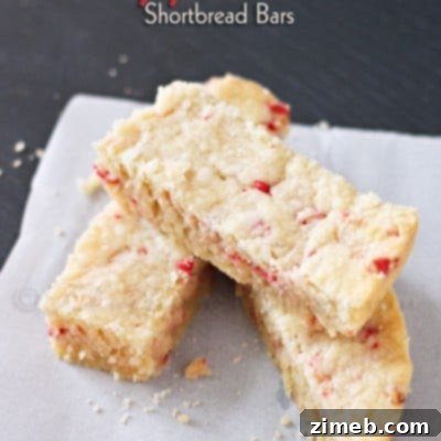 Peppermint Shortbread Bars
