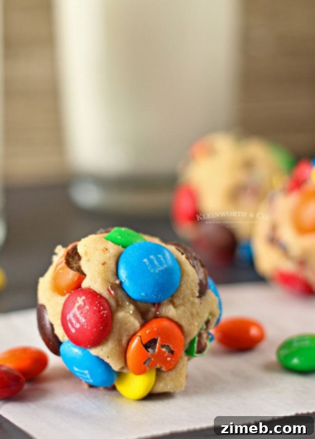 Delicious M&M's Cookie Dough Bites 6 Egg Free Cookie Dough - Perfect for Snacking