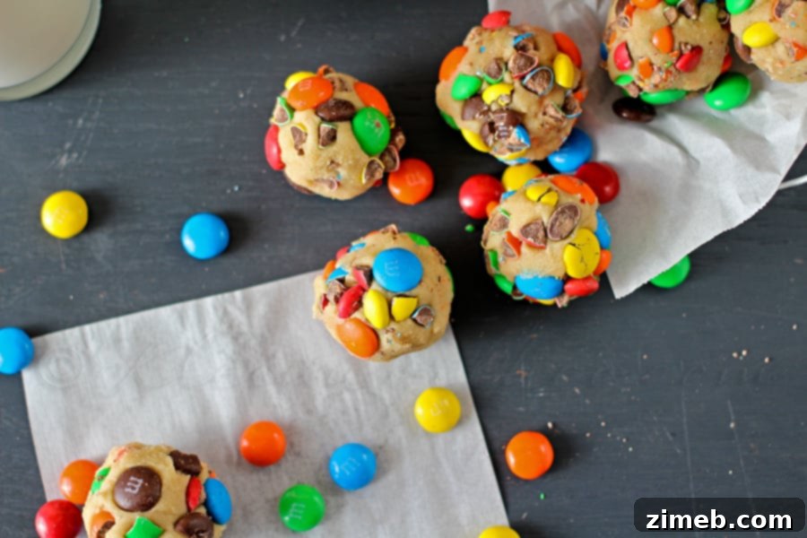 Delicious M&M's Cookie Dough Bites 7 M&M's Cookie Dough Bites - Colorful Dessert