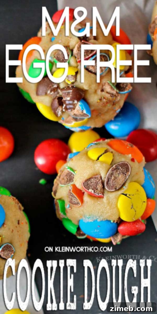 Delicious M&M's Cookie Dough Bites 8 Egg free - Cookie Dough Bites - Safe to Eat
