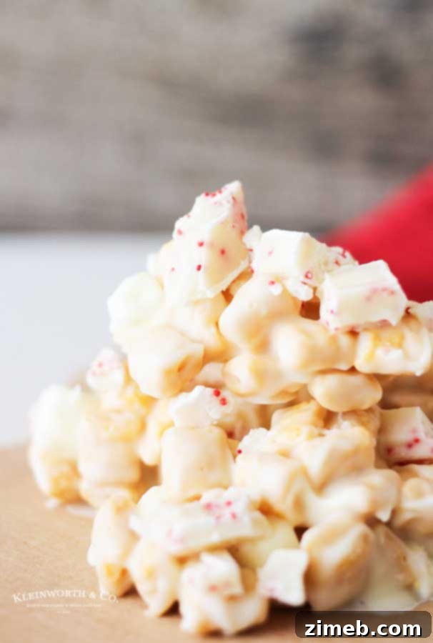 Platter of freshly made Peppermint Crunch Bites, showcasing their festive appeal and crunchy texture