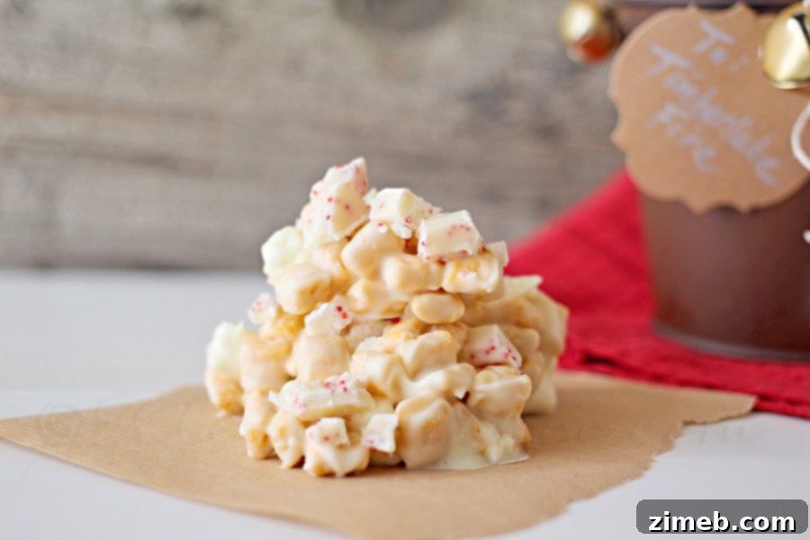Close-up of a single Peppermint Crunch Bite, highlighting the texture of Captain Crunch cereal and the sweet allure of mini marshmallows within