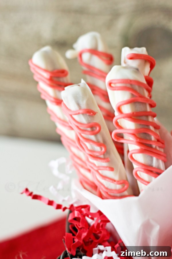 Peppermint Twist Pretzels 3 Candy Cane Pretzels - Easy Snack for Kids