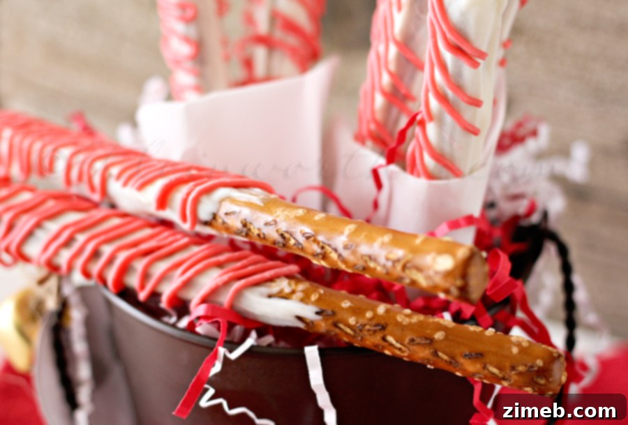 Peppermint Twist Pretzels 4 Candy Cane Pretzels - Holding Space