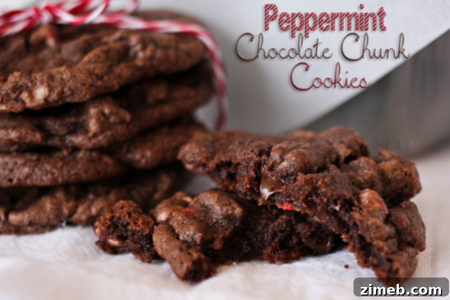 Peppermint Twist Pretzels 7 Peppermint Chocolate Chunk Cookies