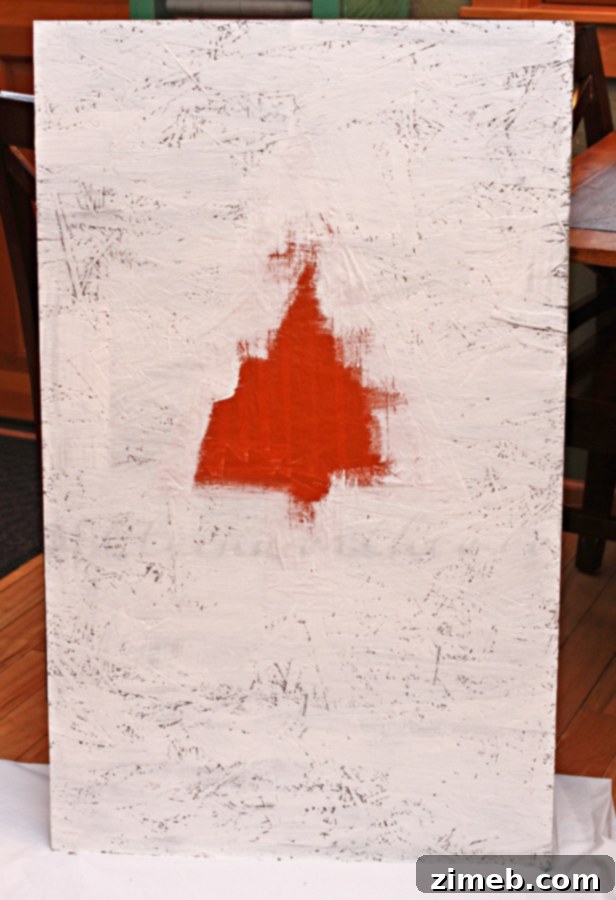 Painted Christmas Sign, #TexturedSurface