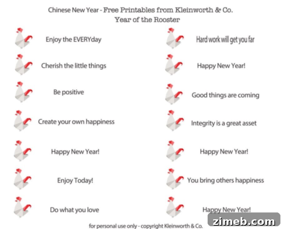 Homemade Fortune Cookies and Printable Wisdom 10 Fortunes New Year Printable Kleinworth & Co