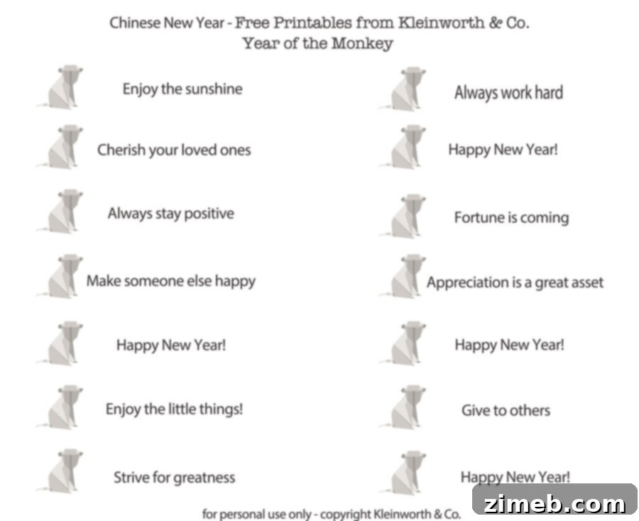 Homemade Fortune Cookies and Printable Wisdom 11 Fortunes New Year Printable Kleinworth & Co