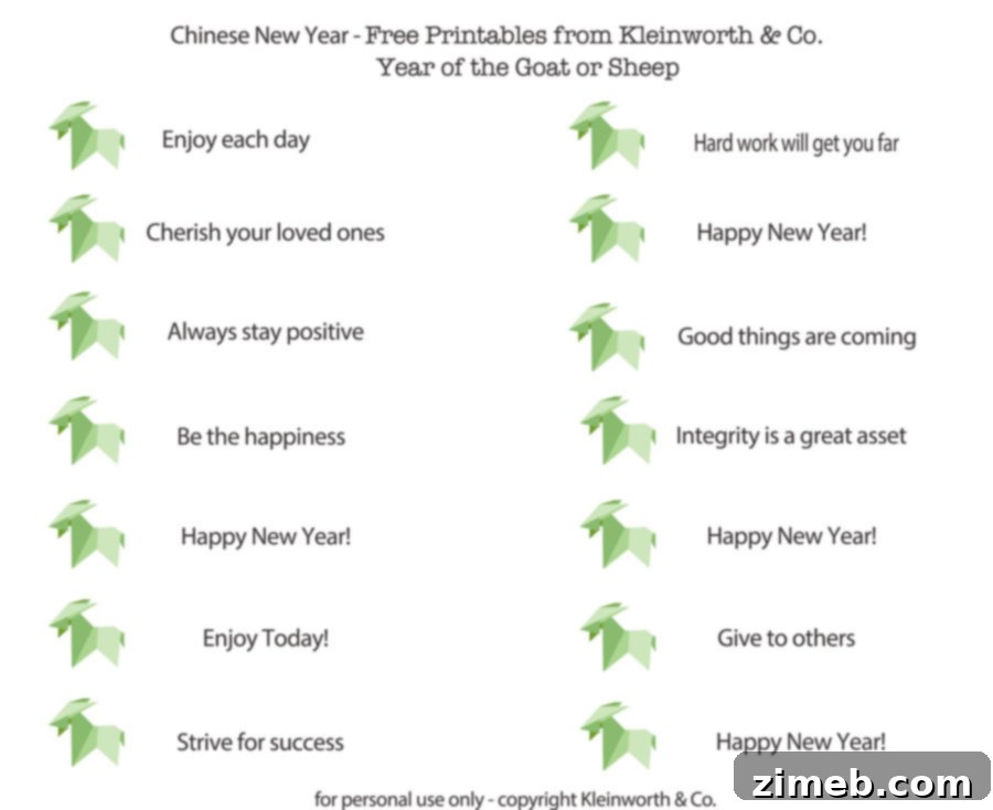 Homemade Fortune Cookies and Printable Wisdom 12 Fortunes New Year Printable Kleinworth & Co