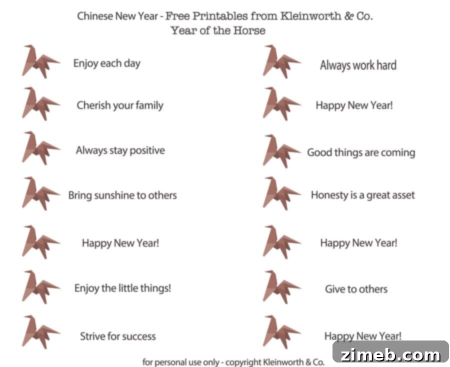 Homemade Fortune Cookies and Printable Wisdom 13 Fortunes New Year Printable Kleinworth & Co