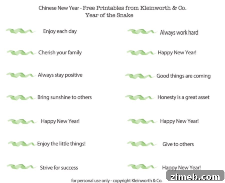 Homemade Fortune Cookies and Printable Wisdom 14 Fortunes New Year Printable Kleinworth & Co