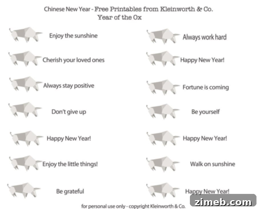 Homemade Fortune Cookies and Printable Wisdom 18 Fortunes New Year Printable Kleinworth & Co