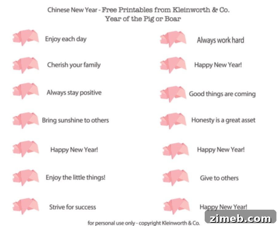 Homemade Fortune Cookies and Printable Wisdom 20 Fortunes New Year Printable Kleinworth & Co