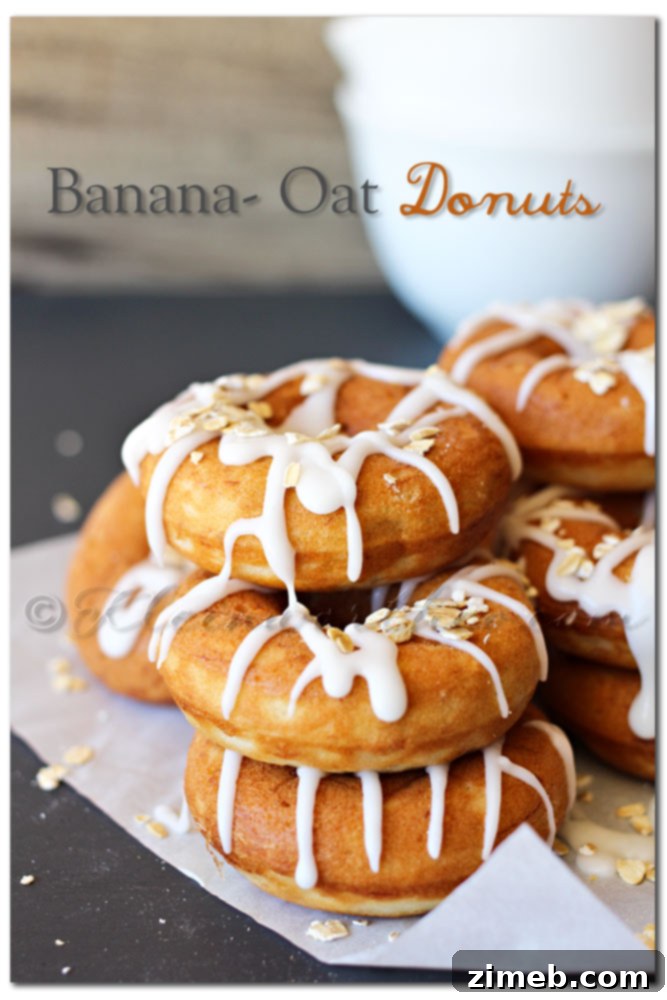 Bite-Sized Bliss: Top Mini Donut Recipes 4 Banana Oat Donuts - Healthy & Delicious Breakfast Donuts