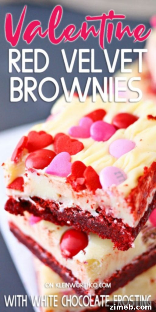 Cupid's Crimson Velvet Brownies 15 Valentine Red Velvet Brownies