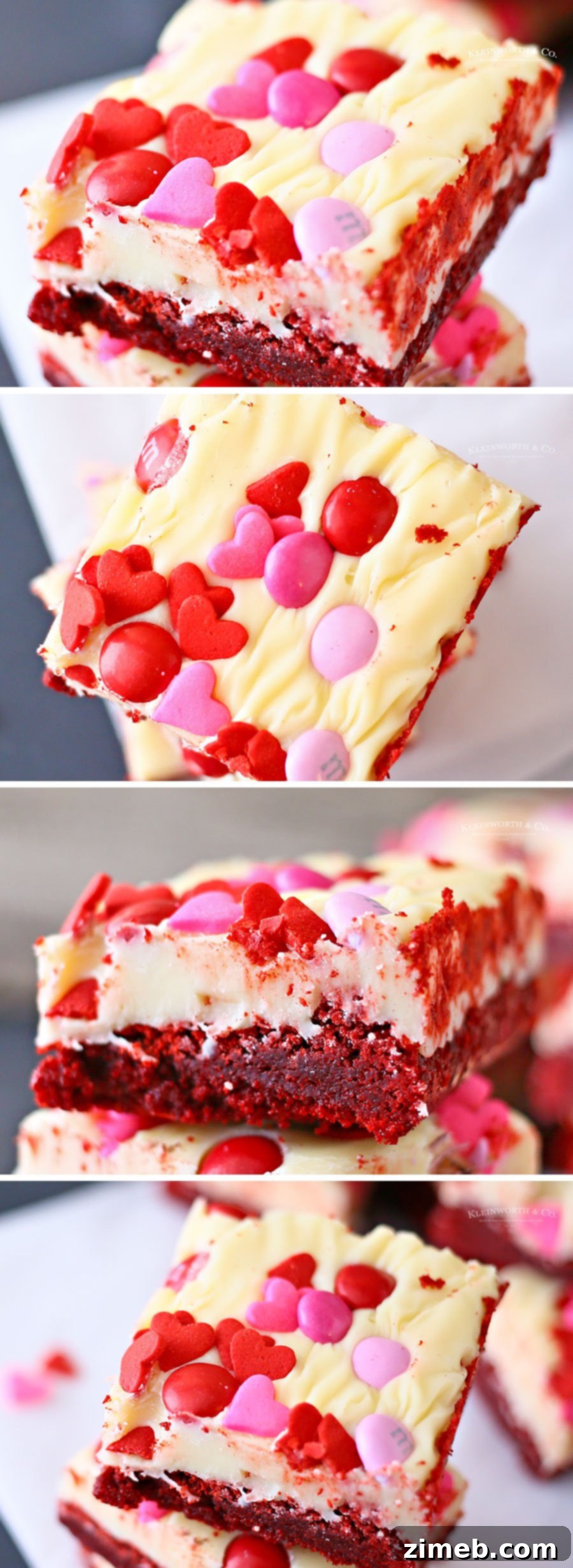 Cupid's Crimson Velvet Brownies 5 how to make Valentine Red Velvet Brownies