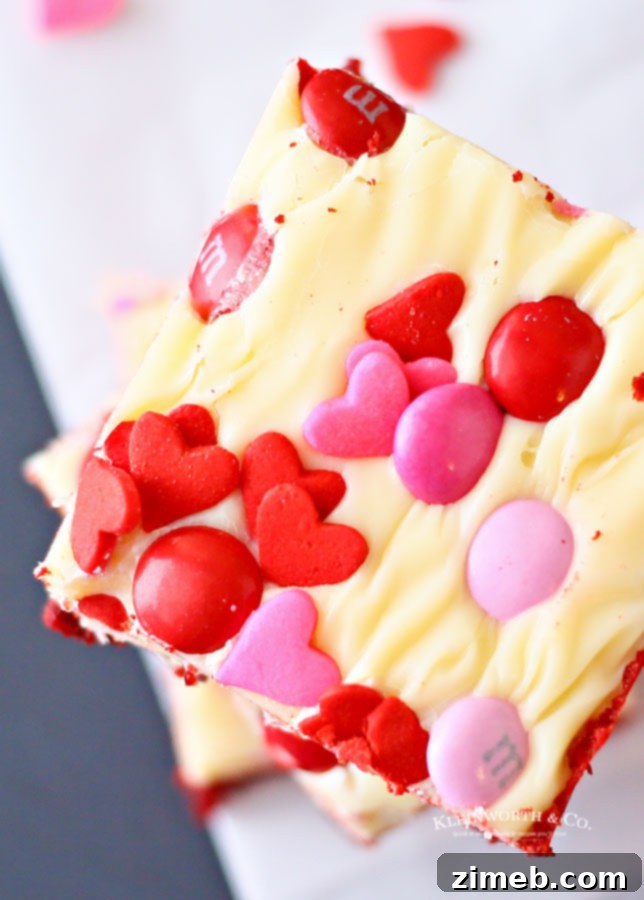 Cupid's Crimson Velvet Brownies 6 valentine brownies with frosting