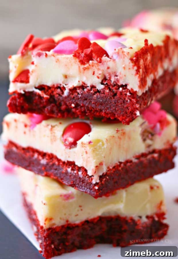 Cupid's Crimson Velvet Brownies 10 Valentine Red Velvet Brownies recipe