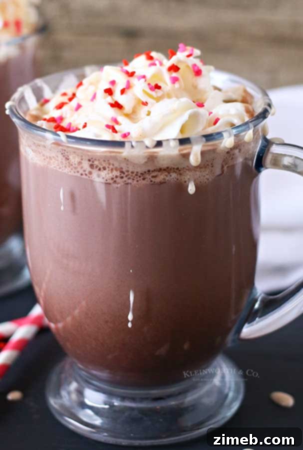 Cinnamon Swirl Hot Cocoa 5 How to make Cinnamon Roll Hot Chocolate - easy steps