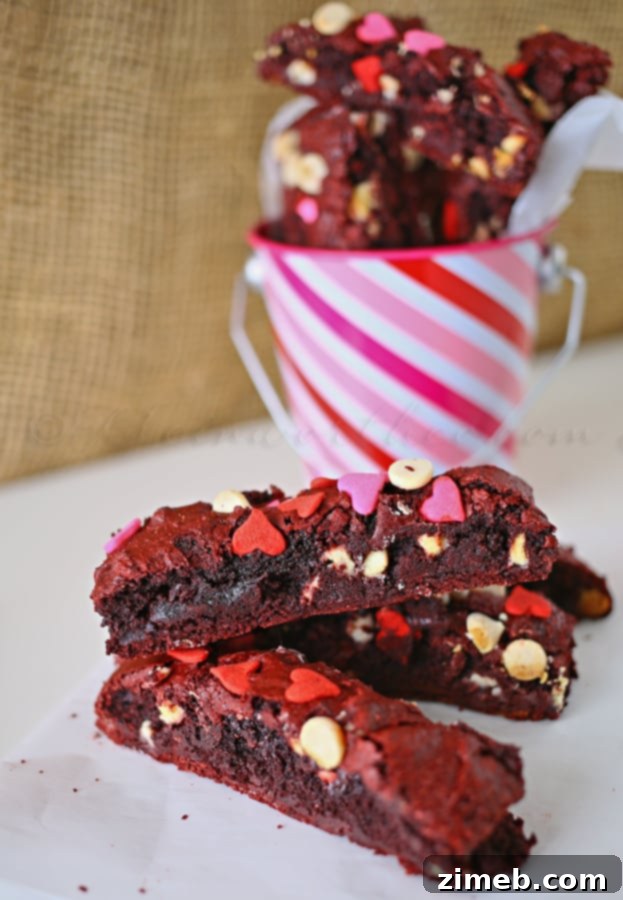 Crimson Velvet Biscotti 2 Red Velvet Biscotti