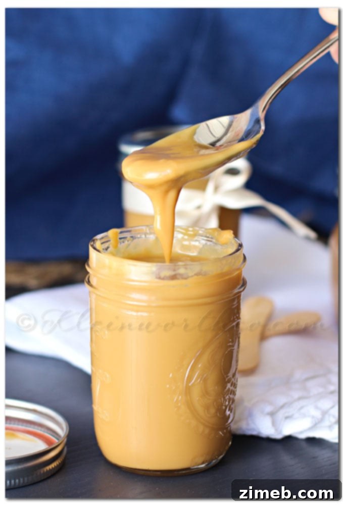Crock Pot Dulce de Leche in a jar