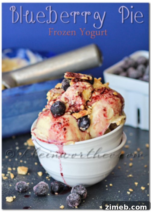 Luscious Blueberry Swirl Pound Cake 8 Refreshing Blueberry Pie Frozen Yogurt, a sweet and tangy treat.