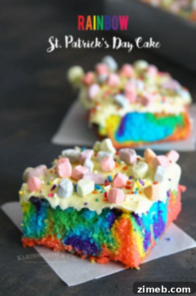 Decadent Irish Cream Mint Brownies 12 Rainbow St. Patrick's Day Cake