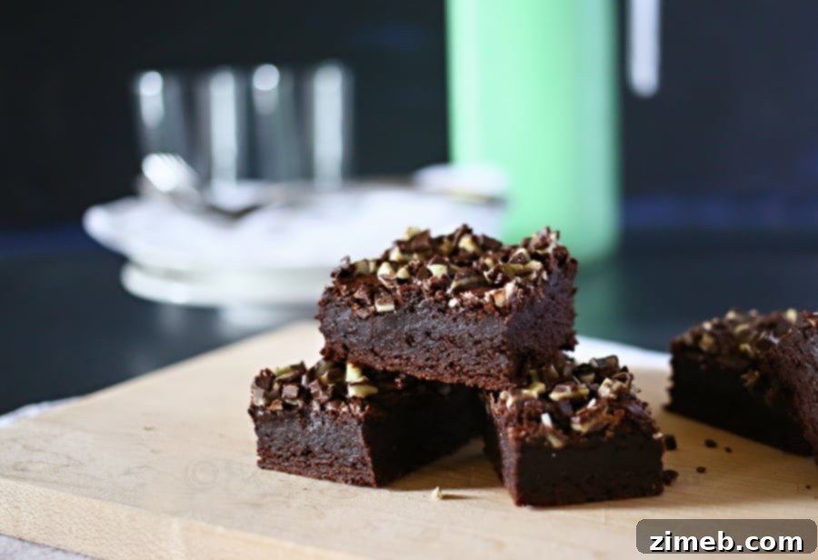 Decadent Irish Cream Mint Brownies 3 Irish Cream Mint Brownies