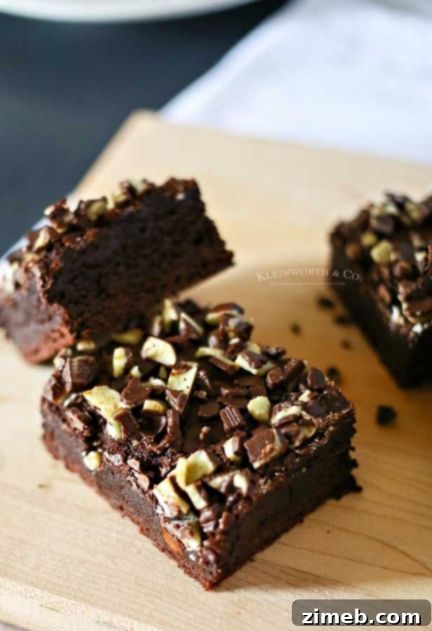 Decadent Irish Cream Mint Brownies 7 How to make Irish Cream Mint Brownies