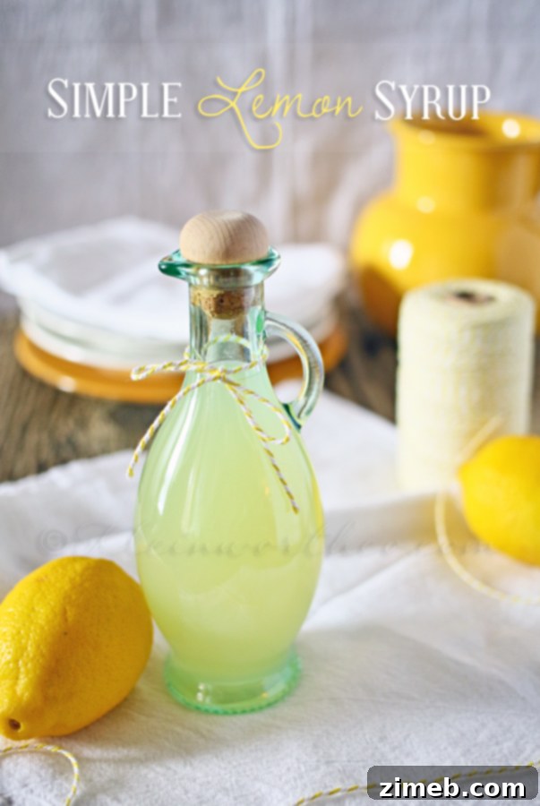 Simple Lemon Syrup Simple Lemon Syrup