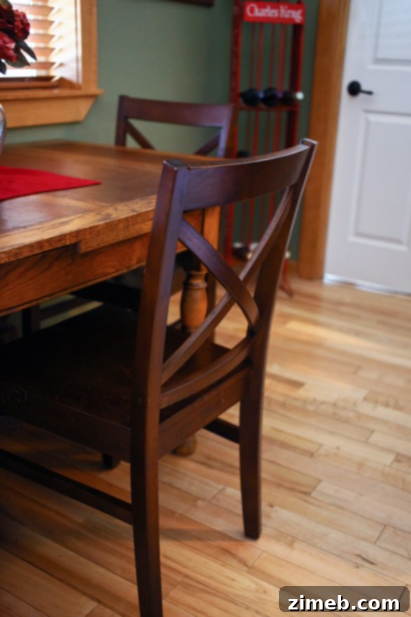 Sauder X-Back Chairs: Blending Comfort with Antique Tables
