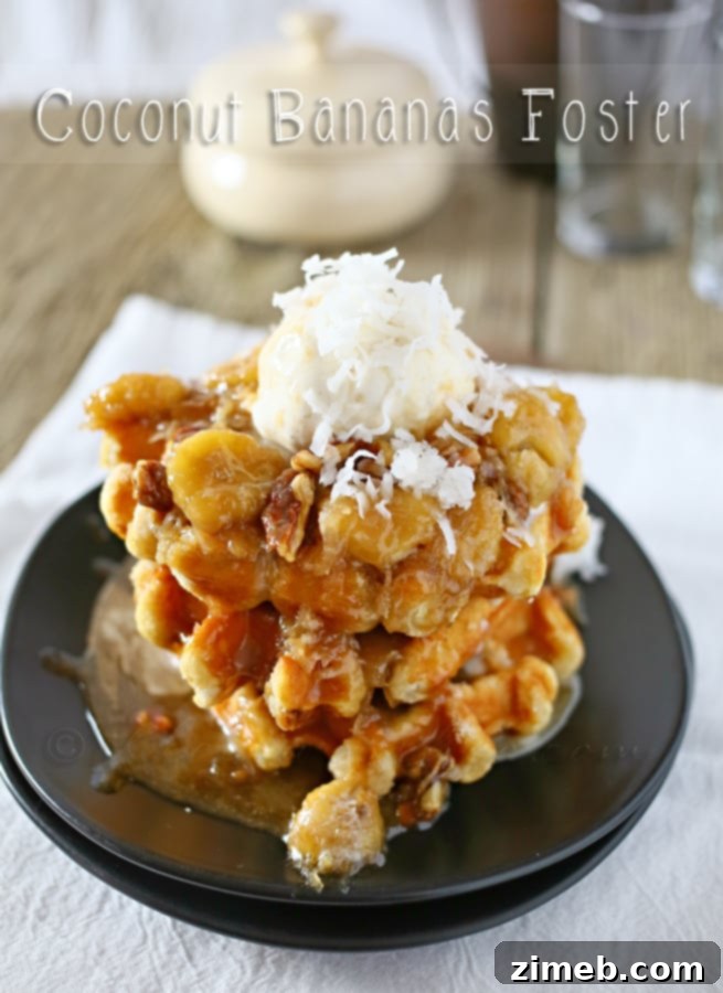 Coconut-Kissed Bananas Foster 3 Coconut Bananas Foster
