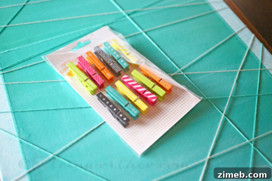Modern Desk Organizer 11 Finished Office Organizer Board with Clips