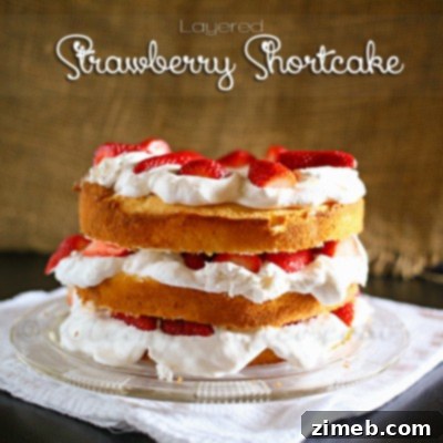 Strawberry Cloud Shortcake 4 Layered Strawberry Shortcake