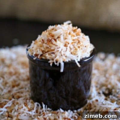 Close-up of Toasted Coconut in a Skillet